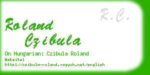 roland czibula business card